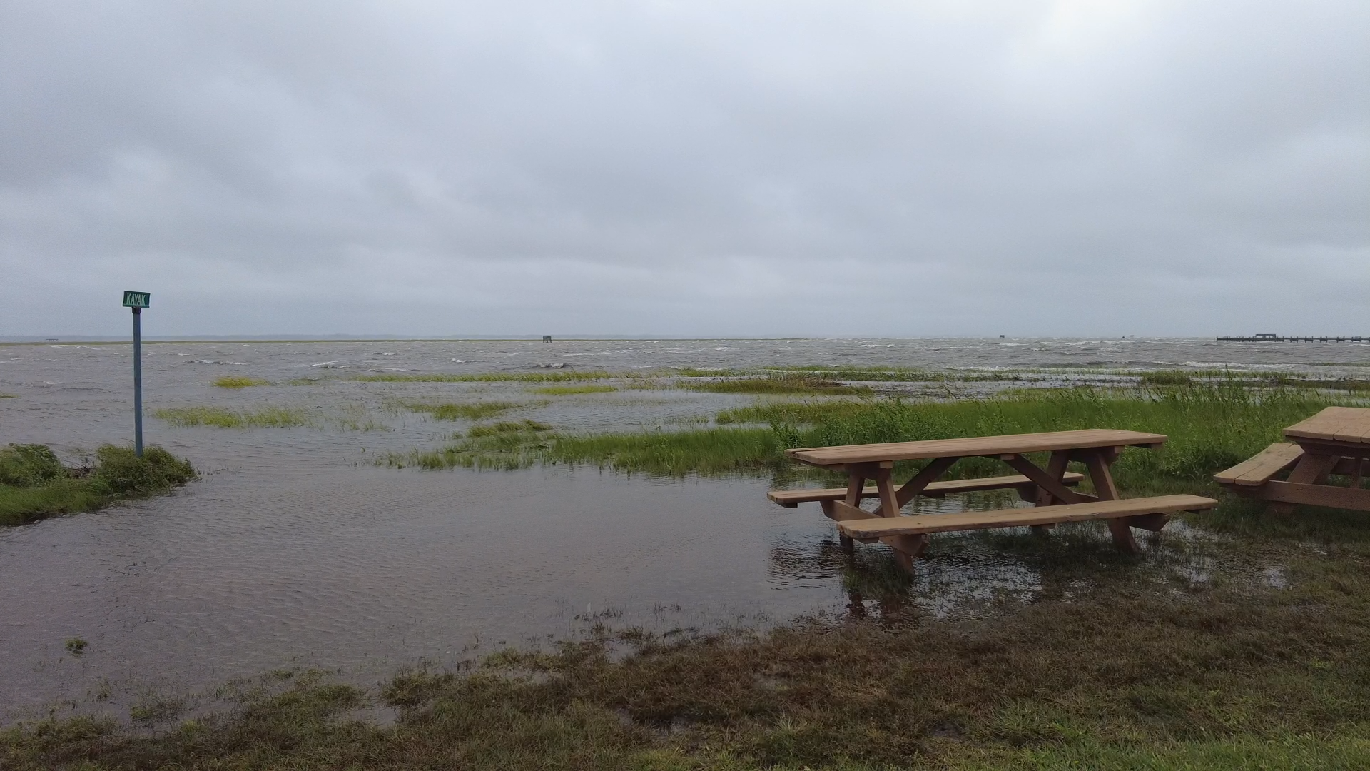 Hurricane Erin brings high winds and rough surf to Chincoteague and Assateague